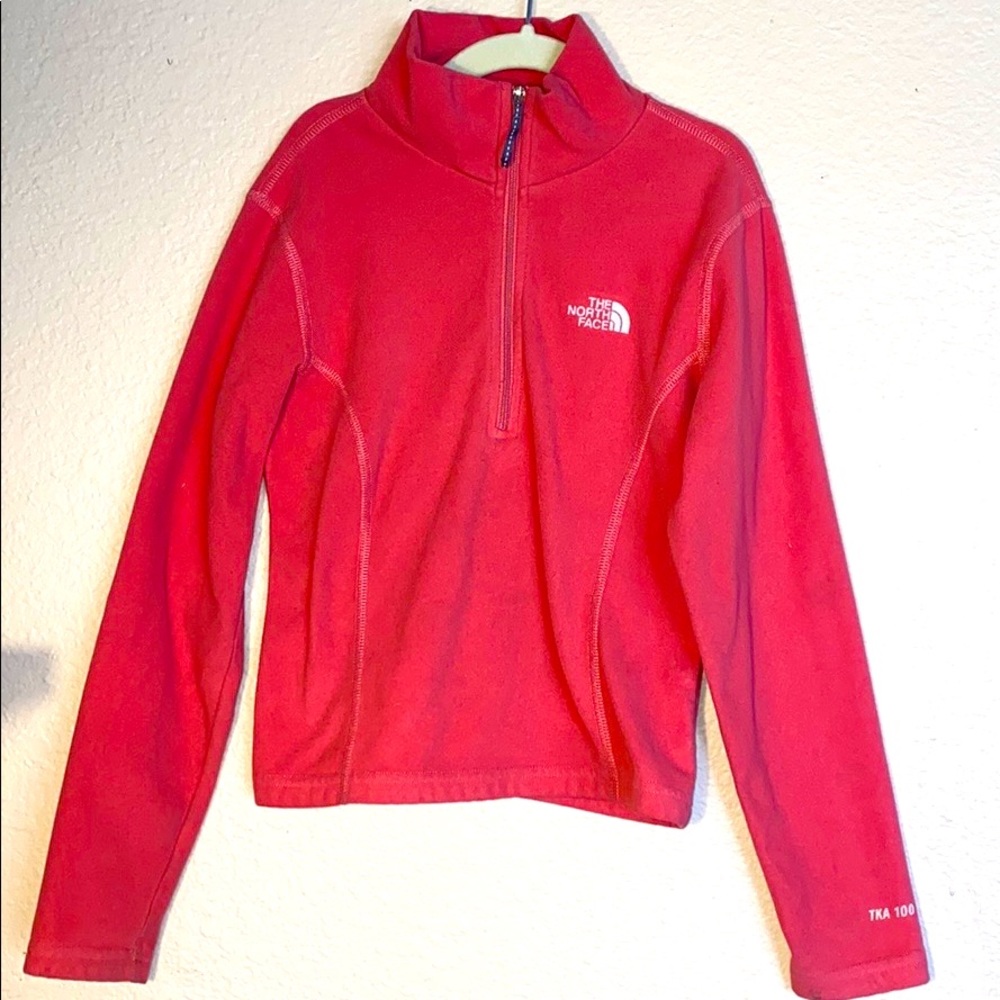 The North Face Girls Small TKA 100 Fleece Pink